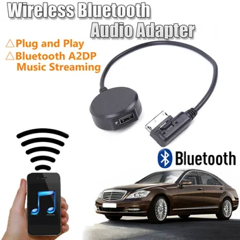 1 × Автоматический Интерфейс Беспроводной Синий/Зубной Адаптер USB Музыкальный Кабель AUX Для Mercedes-MMI Wireless Blue/Зубной Музыкальный Адаптер
