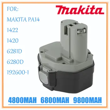 100% Оригинальный 14,4 В 9800 мАч NI-CD Аккумулятор для Электроинструмента MAKITA 14,4 В Аккумулятор для Makita PA14, 1422, 1420 192600-1 6281D 6280D