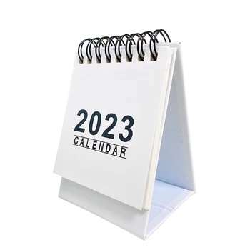 10шт 2023 Работает С сегодняшнего дня До декабря 2023 Настольный календарь Креативная Простота, Настольные календари для подарков, Белый