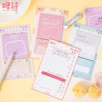 160 шт. Корейский цветной милый блокнот для заметок бумажный планировщик для скрапбукинга милые стационарные принадлежности