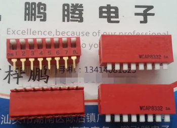 1ШТ Япония OTAX WCAP8332B 8-разрядный переключатель кода набора номера 8P тип ключа боковой код набора номера 2,54 мм красный