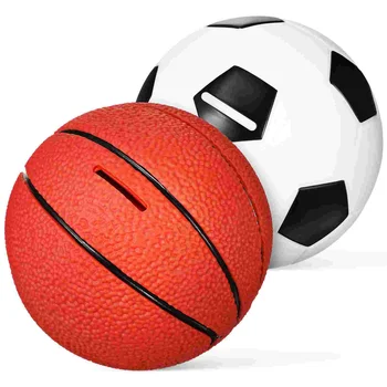 2 Шт. Копилки для детей Деревянный игровой набор для девочек Баскетбол Футбольные подарки для мальчиков 8-12 лет
