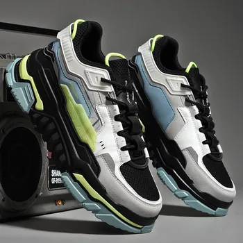 2021 Новые мужские кроссовки для бега, удобная массивная обувь для папы, дышащая спортивная обувь на толстой подошве Zapatillas