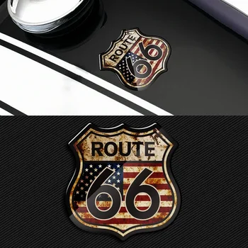 3D наклейки для мотоциклов Используют исторические наклейки Route 66, подходящие для индийского мотоцикла Harley