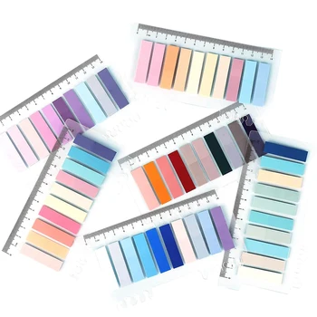 60 Цветов Записываемых липких вкладок Morandi, Изменяемые Цветные Маркеры для страниц, Прозрачные липкие вкладки для заметок, стикеры для записей