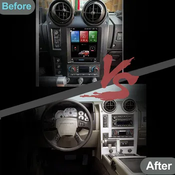 Android 12 Автомобильный Радиоприемник Для Hummer H2 2002-2009 Tesla Экран Стерео Мультимедийный Плеер Carplay Android DPS 4G WIFI 8G + 256G Головное Устройство