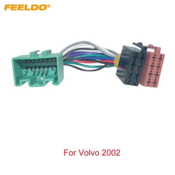 FEELDO Car Audio ISO Жгут Проводов Адаптер для Volvo 2002 + Авторадио Стерео Радио ISO Головные Устройства Провод Кабель