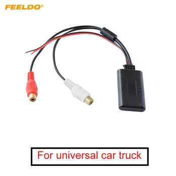 FEELDO Универсальный автомобильный компакт-диск, Беспроводной модуль Bluetooth, аудио-адаптер AUX с 2-RCA разъемом AUX IN, музыкальный вход, Беспроводной кабель AUX