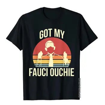Got My Fauci Ouchie Винтажная забавная футболка с дизайном Pro Vaccine, топовые футболки, футболка для мужчин, модная хлопковая футболка-новинка