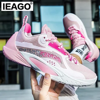 IEAGO Мужская спортивная обувь для баскетбола с шипами, женские нескользящие кроссовки для бега в тренажерном зале, уличные тренировочные кроссовки