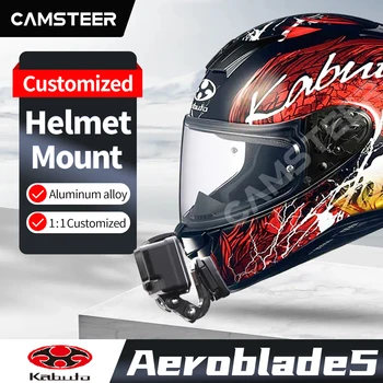 OGK Kabuto Aeroblade5 Индивидуальное Крепление Подбородка Мотоциклетного Шлема для GoPro Hero11 10 Insta360One X3 X2 Rs Аксессуары Для Экшн-Камеры