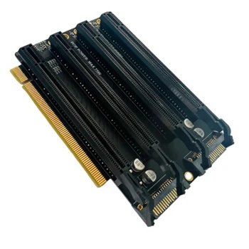 Pcie-Раздвоение от X16 до X4X4X4X4 Карты расширения PCI-E Gen3 3.0 X16 От 1 до 4 Портов Разделенная карта Адаптера SATA Порт Питания ПК Прочный