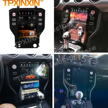 Qualcomm Android 11 Tesl- Мультимедийный Стерео Для Ford Mustang 2013 2014 2015 2016 2017 2018 Navi Аудио-Видеоплеер IPS Головное Устройство