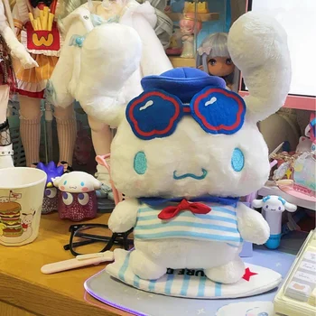 Sanrio Cinnamoroll Pochaco Kawaii Home Escape Серии Деформируемый Магнитный Всасывающий Кулон Плюшевая Кукла Детские Игрушки Подарки