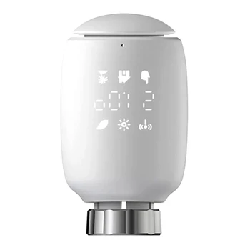 Zigbee Smart TRV, программируемый термостатический клапан радиатора, приложение, дистанционный регулятор температуры, Alexa для Google Home Прочный