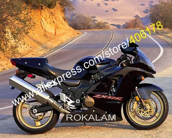 ZX-12R 02 03 04 05 06 ZX 12R 2002 2003 2004 2005 2006 Для Kawasaki Ninja ZX12R Черный мотоциклетный обтекатель (литье под давлением)