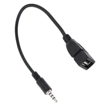 Автомобильный кабель-адаптер 3,5 мм, автомобильный кабель к музыкальному адаптеру USB, высокоточный стереоразъем для автомобилей, кабели для воспроизведения музыки