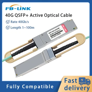 Активный оптический кабель 40G AOC QSFP + к QSFP + OM3 1/3/5/7/15/20 М LSZH, совместимый с коммутаторами Mellanox/ Mikrotik/Cisco