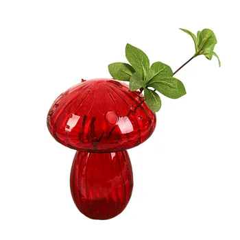 Вазы для гидропонных растений Уникальная маленькая стеклянная ваза для размножения грибов для украшения книжных полок дома