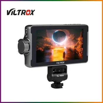 Видеомонитор камеры VILTROX DC-550, комплект полевых видеомониторов с 4K входом/выходом 5,5 дюймов 1200 нит и Встроенным в камеру Монитором с батареей