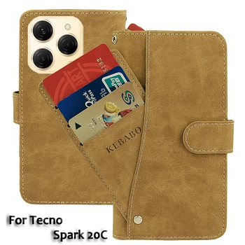 Винтажный кожаный бумажник Tecno Spark 20C Case 6,56 