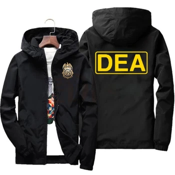 Высококачественная водонепроницаемая ветрозащитная куртка DEA, куртка с капюшоном на молнии, быстросохнущая спортивная куртка
