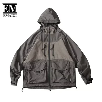 Демисезонная высококачественная уличная куртка, мужская ветрозащитная водонепроницаемая спортивная куртка для кемпинга, рыбалки, с капюшоном, женская велосипедная куртка