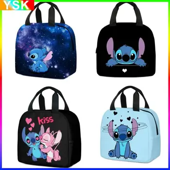 Детская сумка для ланча MINISO Stitch, сумка для ланча для начальной школы, лучший подарок для детей, мультяшная Мочила, лучший подарок для детей