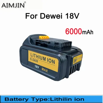 Для Dewei 18V 6000mAh Оригинальная Литий-ионная Аккумуляторная Батарея Дрель Сменная Батарея BL1860 BL1830 BL1850 BL1860B
