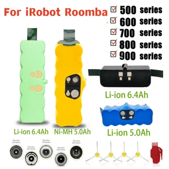 Для Roomba 500 Аккумулятор 14,4 В 5,0 Ач 6,4 Ач Аккумуляторная батарея для iRobot Roomba 500 600 700 800 900 595 620 650 780 890 Аккумулятор