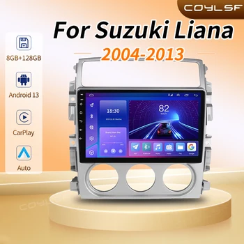 Для Suzuki LIANA 2004-2013 Автомобильный радиоприемник Android 13 DSP RDS стерео BT AHD Мультимедиа видео 4G LTE Беспроводной Carplay Auto WIFI