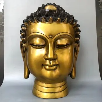 Европа Америка Таиланд медная Декоративная Статуя головы будды гостиная Компания УДАЧИ И БЕЗОПАСНОСТИ Статуя Будды Шакьямуни Большая