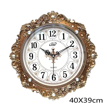 Европейский стиль настенные часы гостиная творческая личность часы модная атмосфера современные домашние часы немой павлин часы
