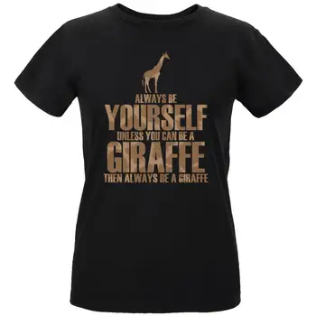 Женская органическая футболка с длинными рукавами Always Be Yourself Giraffe