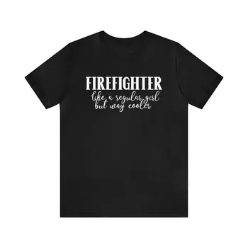 Женская футболка пожарного, подарок пожарному, женский