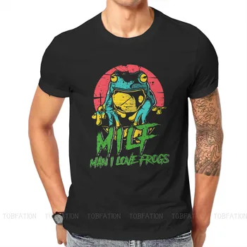 Забавный мем MILF Мужская футболка Man I Love Frogs, отличительная футболка, графическая уличная одежда, новый тренд