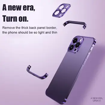 Защитный чехол для телефона, подходящий для iPhone 15promax, металлический угловой чехол-накладка без полей, чехол для телефона Apple 14 