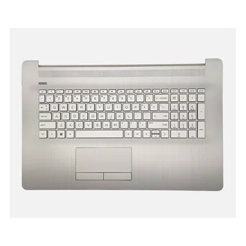 Клавиатура с американской Раскладкой для ноутбука HP Pavilion17BY 17-CA 17-by2053cl, Подставка для рук СВЕРХУ С ТАЧПАДОМ с подсветкой ODD L92787-001