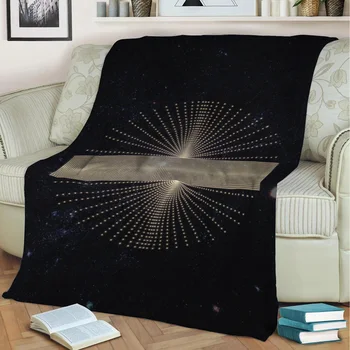 Красивый геометрический Бархат с 3D-принтом, Плюшевый Плед, Флисовое одеяло, Покрывало из Шерпы, одеяло для дома