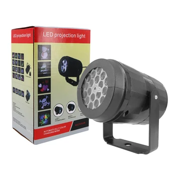 Красочный Диско-Шар LED Stage Lights 4W 16 Picture Лазерный Проектор Light Лампа Для Рождественской Вечеринки Детские Подарки