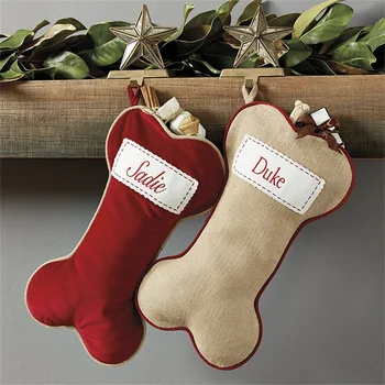 Креативная подвеска для украшения рождественского носка в форме кости, подвеска для украшения Рождественской елки, Рождественский шарм, сумка для рождественских носков