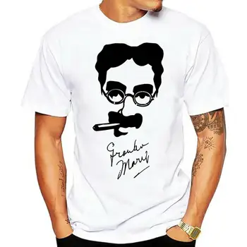 Крутая футболка с автографом Граучо Маркса 2022 года, футболка Brothers Chico из 100% хлопка