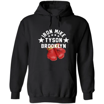 Легенда Бруклинского бокса Железный Майк Тайсон, пуловер с капюшоном, 100% Хлопок, Удобные повседневные мужские толстовки, Модная уличная одежда