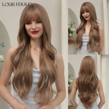Луис Ферре Роза длинный блонд синтетический парик естественная волна парик с челкой для женщин косплей волос жаропрочных волокна парик