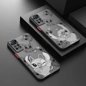 Матовый Чехол-Бампер Для Xiaomi Redmi Note 12 7 8 9 8T 11T 8 10 Pro 9S 10S 11 11S для Mi 9A 9 12C K40 Stitch Angel Couple Love