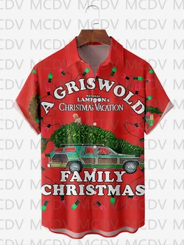 Мужская рождественская футболка с Санта-Клаусом и Иисусом, забавная повседневная рубашка с принтом, стрейчевые футболки Aloha с музыкальным автомобилем Оверсайз