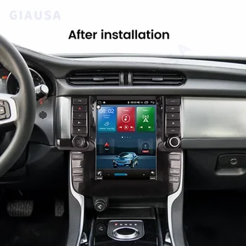 Мультимедийный радиоприемник Tesla Screen Android 12 емкостью 256 ГБ для Jaguar XF 2016 2017 2018 2019 Автомобильный GPS Аудио стереоплеер Головное устройство