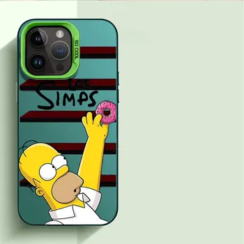 Мягкий Роскошный Силиконовый Модный Чехол для iPhone 12 Pro 15 Pro Max 14 Plus X 13 XR XS Max 11 12 Pro Max 13 Pro The S-Simpsons Cover