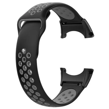 Мягкий силиконовый сменный ремешок-браслет для спортивных смарт-часов SUUNTO CORE All Black с инструментами