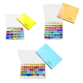 Набор акварельных красок 20/42/60 цветов для детей, начинающих рисовать на бумаге